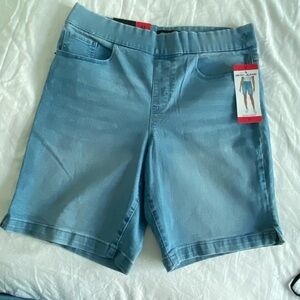 Sky Blue Denim Shorts